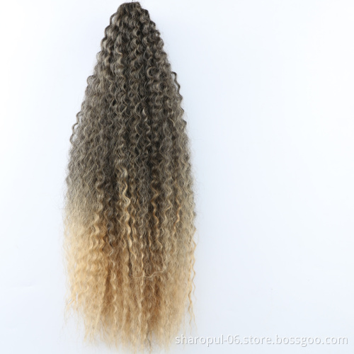 Brazilian Braids Hair extension 18inch 90gram Fox wave Jumbo crochet braid synthetic ombre braiding hair